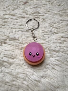 Dumpling clicker light up changing colors keychain fidgeting toy stress relief